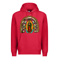 Cardinal our lady of Guadalupe rainbow Premium Hoodie - JahusDesignShop