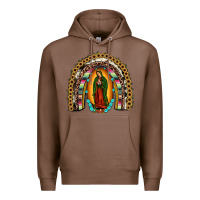 Chestnut our lady of Guadalupe rainbow Premium Hoodie - JahusDesignShop