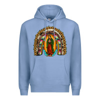Colony Blue our lady of Guadalupe rainbow Premium Hoodie - JahusDesignShop