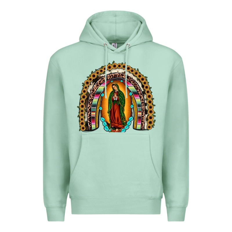 Our Lady Of Guadalupe Rainbow Premium Hoodie by JahusDesignShop | Teevron