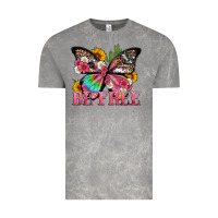 Cloud Rock be free with butterfly and cactus flowers Vintage Tee - Artiststas