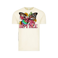 Vintage Arctic be free with butterfly and cactus flowers Vintage Tee - Artiststas