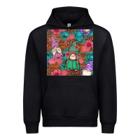 Black floral easter gnomes seamless pattern Urban Hoodie - Artiststas