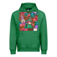 Emerald floral easter gnomes seamless pattern Urban Hoodie - Artiststas