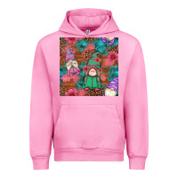 Fuchsia Pink floral easter gnomes seamless pattern Urban Hoodie - Artiststas