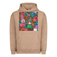 Pigment Burro floral easter gnomes seamless pattern Urban Hoodie - Artiststas