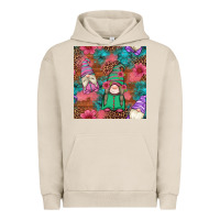 Pigment French Oak floral easter gnomes seamless pattern Urban Hoodie - Artiststas