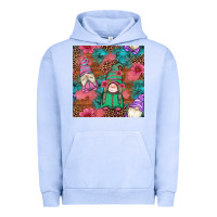 Pigment Grape Ice floral easter gnomes seamless pattern Urban Hoodie - Artiststas