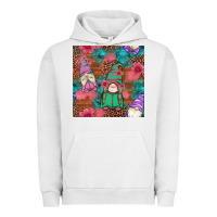 Pigment Lunar Rock floral easter gnomes seamless pattern Urban Hoodie - Artiststas