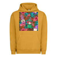 Pigment Peanut Butter floral easter gnomes seamless pattern Urban Hoodie - Artiststas