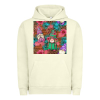 Pigment Pistachio floral easter gnomes seamless pattern Urban Hoodie - Artiststas