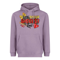 Lavender little sister biggest fan softball Heavyweight Hoodie - Zillion Design Studio