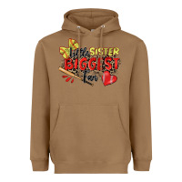 Toasted Coconut little sister biggest fan softball Heavyweight Hoodie - Zillion Design Studio