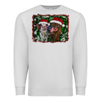 Dove Grey christmas heifers Premium Sweatshirt - RanaPortraitStore