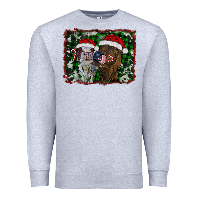 Christmas Heifers Premium Sweatshirt by RanaPortraitStore | Teevron
