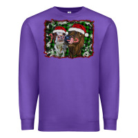 Purple christmas heifers Premium Sweatshirt - RanaPortraitStore