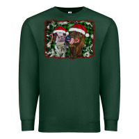 Sports Green christmas heifers Premium Sweatshirt - RanaPortraitStore