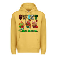 Antique Gold sweet Christmas with cupcake Premium Hoodie - AdoDesignShop