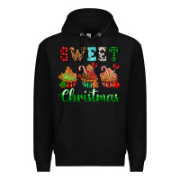 Black sweet Christmas with cupcake Premium Hoodie - AdoDesignShop