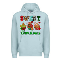 Blue Mist sweet Christmas with cupcake Premium Hoodie - AdoDesignShop