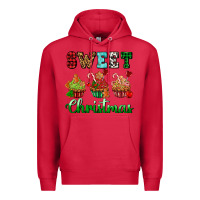 Cardinal sweet Christmas with cupcake Premium Hoodie - AdoDesignShop