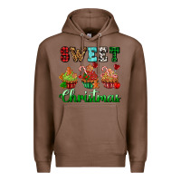 Chestnut sweet Christmas with cupcake Premium Hoodie - AdoDesignShop