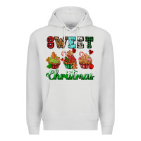 Dove Grey sweet Christmas with cupcake Premium Hoodie - AdoDesignShop