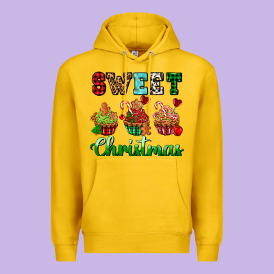 Sweet Christmas With Cupcake Premium Hoodie Designed By Adodesignshop