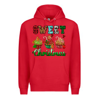 Red sweet Christmas with cupcake Premium Hoodie - AdoDesignShop