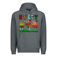 Rock sweet Christmas with cupcake Premium Hoodie - AdoDesignShop