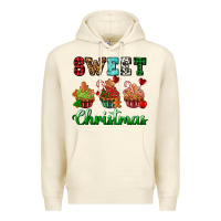 Sandshell sweet Christmas with cupcake Premium Hoodie - AdoDesignShop