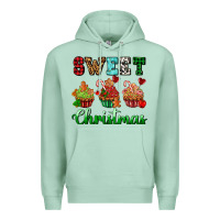 Seafoam sweet Christmas with cupcake Premium Hoodie - AdoDesignShop