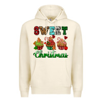 Tofu sweet Christmas with cupcake Premium Hoodie - AdoDesignShop