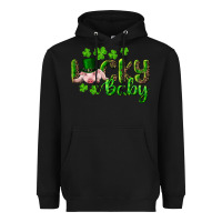 Black Lucky Baby With Pig Heavyweight Hoodie - RanaPortraitStore