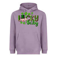 Lavender Lucky Baby With Pig Heavyweight Hoodie - RanaPortraitStore