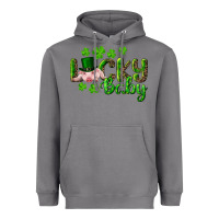 Lucky Baby With Pig Heavyweight Hoodie | Teevron