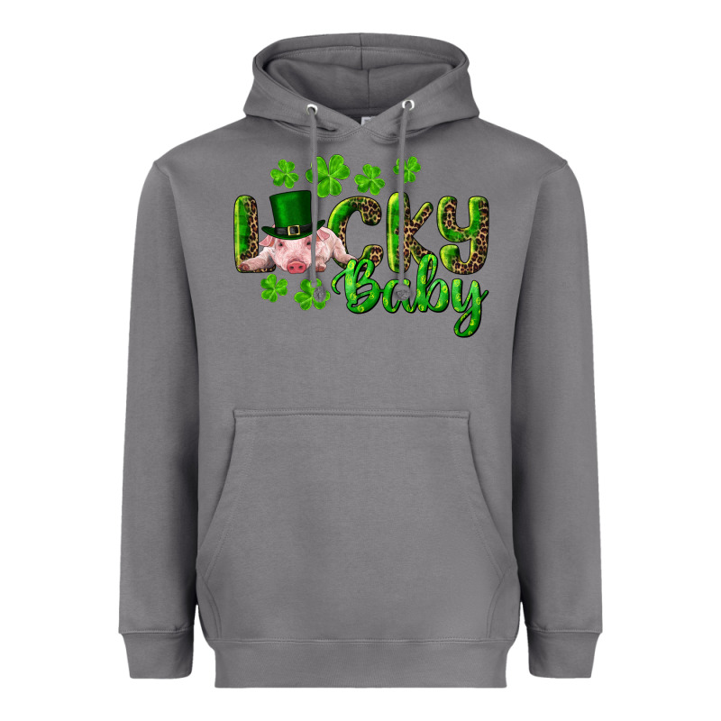 Lucky Baby With Pig Heavyweight Hoodie by RanaPortraitStore | Teevron