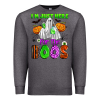 Charcoal Heather i'm just here for the boos Premium Sweatshirt - Zillion Design Studio