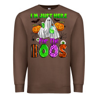 Chestnut i'm just here for the boos Premium Sweatshirt - Zillion Design Studio