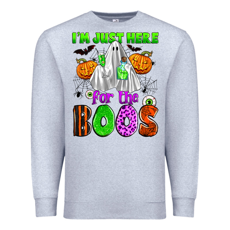 I'm Just Here For The Boos Premium Sweatshirt by Zillion Design Studio | Teevron