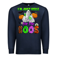 Navy i'm just here for the boos Premium Sweatshirt - Zillion Design Studio