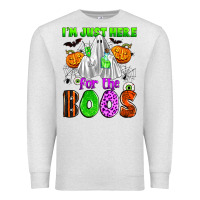 Oatmeal Heather i'm just here for the boos Premium Sweatshirt - Zillion Design Studio
