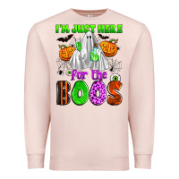 Pale Pink i'm just here for the boos Premium Sweatshirt - Zillion Design Studio