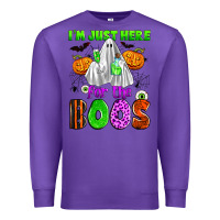 Purple i'm just here for the boos Premium Sweatshirt - Zillion Design Studio