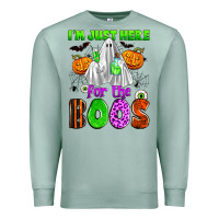 Seafoam i'm just here for the boos Premium Sweatshirt - Zillion Design Studio