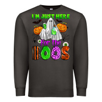 Smoke i'm just here for the boos Premium Sweatshirt - Zillion Design Studio