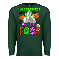 Sports Green i'm just here for the boos Premium Sweatshirt - Zillion Design Studio