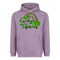 Lavender Lucky charm rainbow and shamrocks Heavyweight Hoodie - RanaPortraitStore