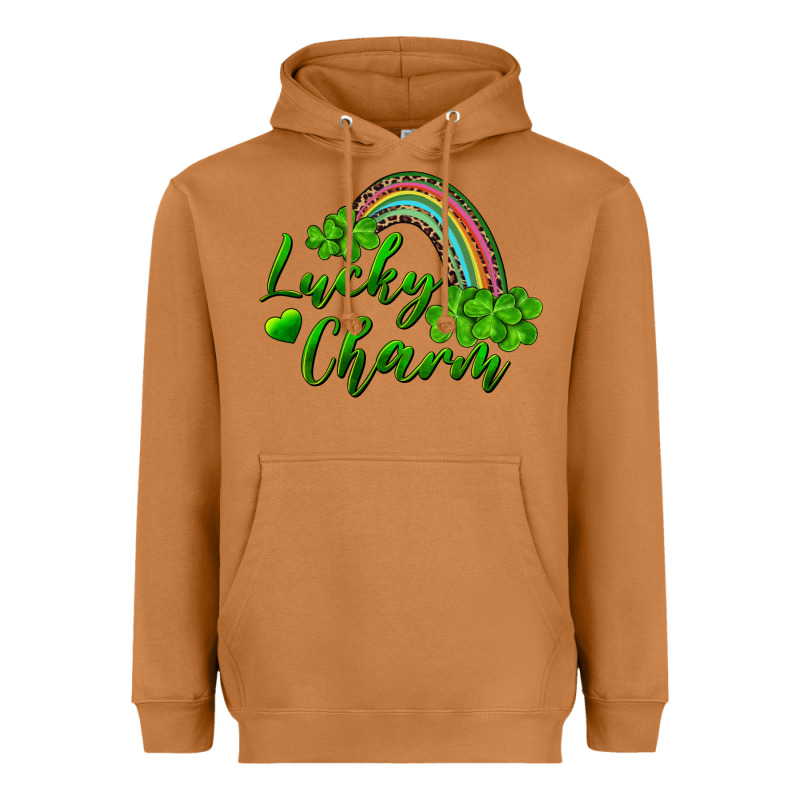 Lucky Charm Rainbow And Shamrocks Heavyweight Hoodie by RanaPortraitStore | Teevron