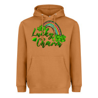 Meerkat Lucky charm rainbow and shamrocks Heavyweight Hoodie - RanaPortraitStore